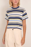 Simkhai Tenley Short Sleeve Tee in Midnight Multi