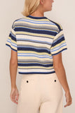 Simkhai Tenley Short Sleeve Tee in Midnight Multi