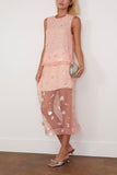 Simkhai Delilah Midi Skirt in Bubblegum