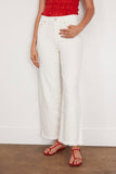 Simkhai Jude High Rise Crop Wide Leg Jean in Distressed White