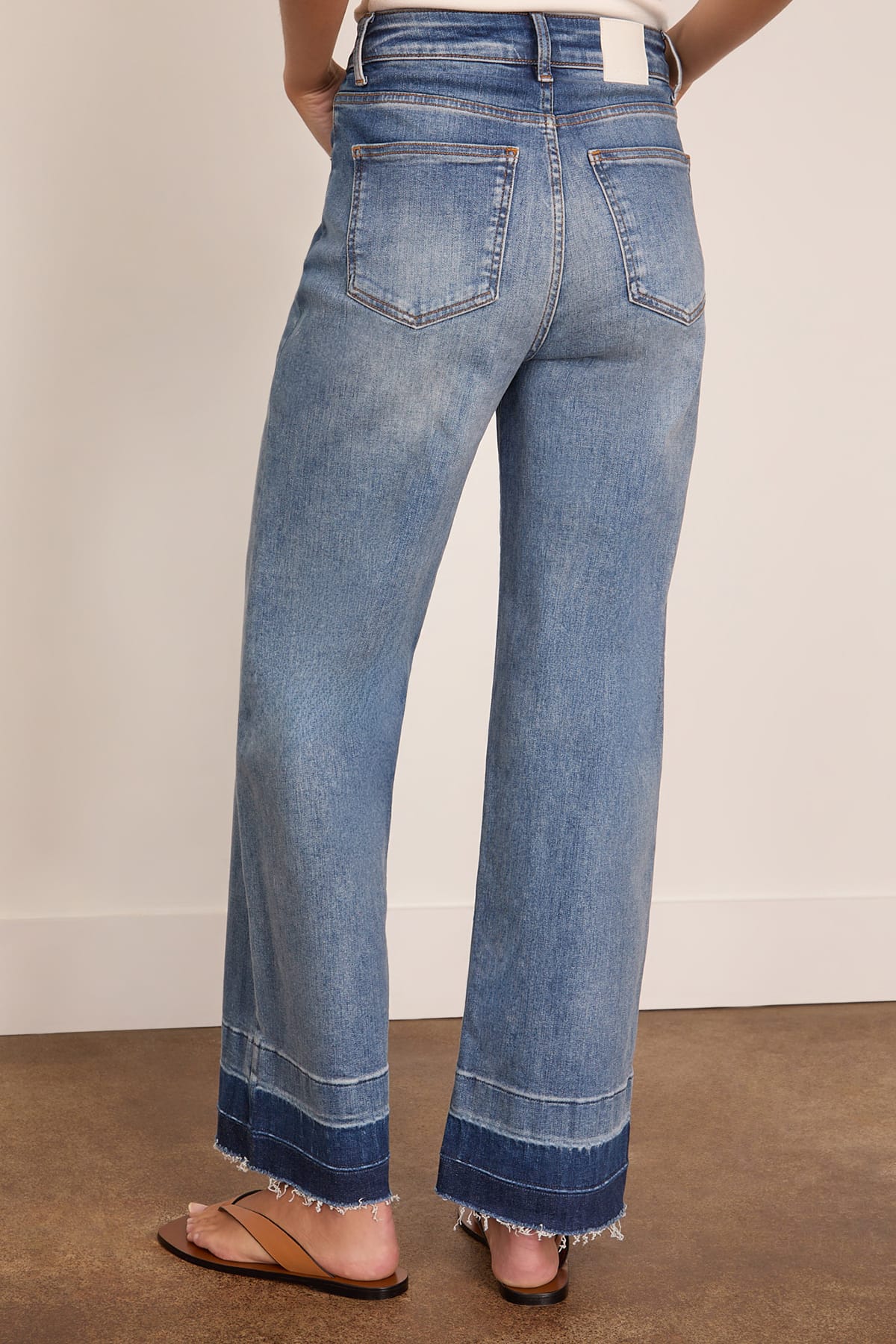 Simkhai Jude High Rise Crop Wide Leg Jean in Sherwood