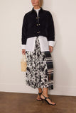 Maria McManus Cropped A-Line Jacket in Navy
