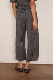 Maria McManus Balloon Drawstring Trouser in Black Stripe