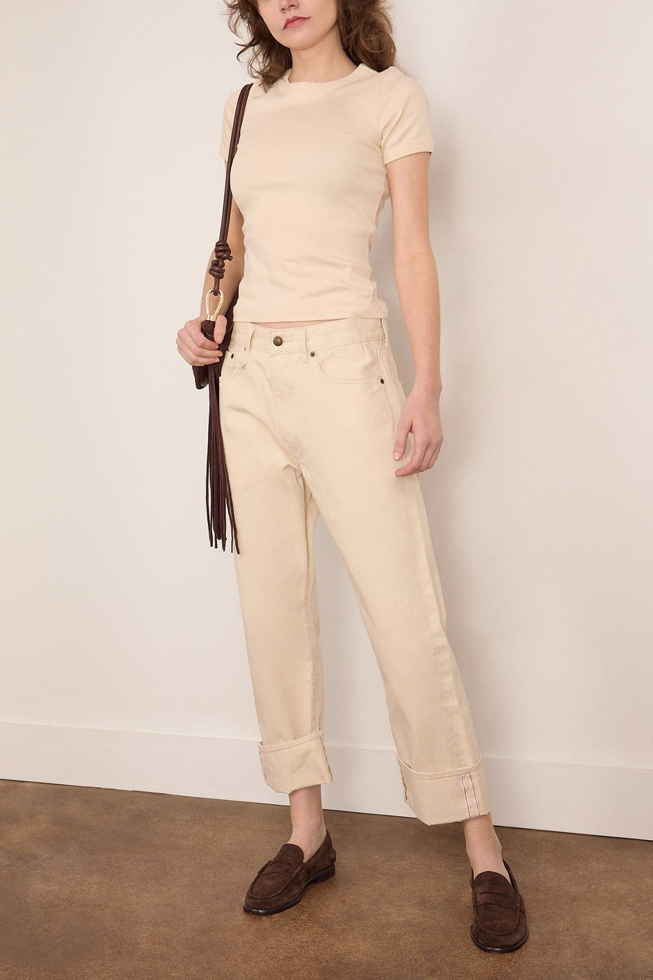 Flore Flore Car Tee in Off White