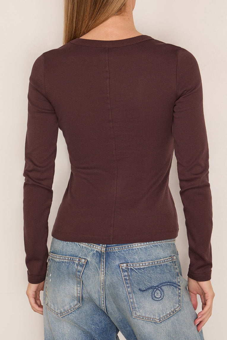 Flore Flore Max Tee in Choco Plum