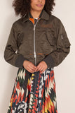Sacai Nylon Twill Blouson in Dark Khaki