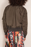 Sacai Nylon Twill Blouson in Dark Khaki
