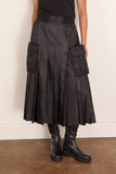 Sacai Nylon Twill Skirt in Black