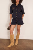 Sacai Denim Shirt in Navy