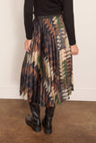 Sacai Sacai x A.P.C. Quilts Skirt in Brown Multi