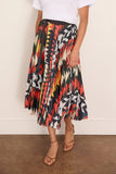 Sacai Sacai x A.P.C. Quilts Skirt in Orange Multi