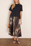 Sacai Sacai x A.P.C. Quilts T-Shirt in Brown Multi