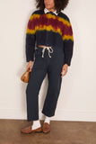 Sacai Chusen-Dyed Knit Cardigan in Navy Multi