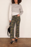 Sacai Sponge Sweat Pullover in Light Gray x Off White