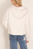 Sacai Cotton Jersey Hoodie in Off White