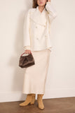 Loulou de Saison Neil Double Breasted Jacket in Ivory
