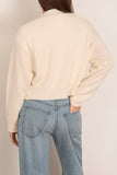 Loulou de Saison Anzor V-Neck Sweater in Ivory