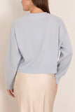 Loulou de Saison Anzor V-Neck Sweater in Light Blue