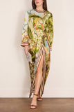 Alemais Toucan Tango Silk Midi Dress in Multi