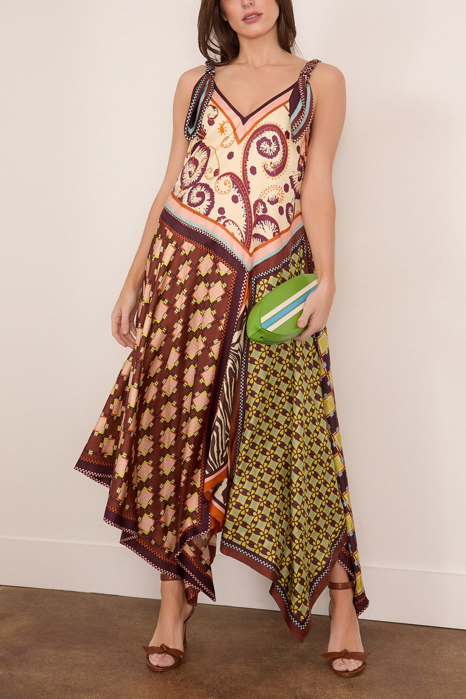 Alemais Wilson Silk Midi Dress in Multi