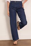 Another Tomorrow Denim Curved Pant in Rinsed