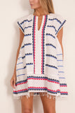 Lemlem Elina Caftan in Kibebi Marine