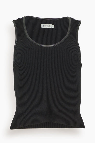 Simkhai Tops Cobain Tank Top in Black Simkhai Cobain Tank Top in Black