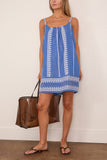 Lemlem Zina Swing Dress in Tebibi Blue
