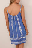 Lemlem Zina Swing Dress in Tebibi Blue