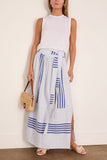 Lemlem Tola Skirt in Shemizi Blue