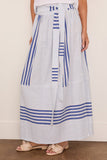 Lemlem Tola Skirt in Shemizi Blue