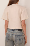Staud Ava Linen Top in Natural