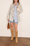 R13 Relaxed Chore Jacket in Dustbloom Indigo