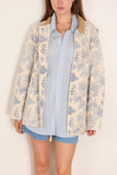 R13 Relaxed Chore Jacket in Dustbloom Indigo