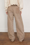 R13 Janine Barrel Jean in Stone Grey
