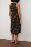 R13 Tank Dress in Olive Green Leopard