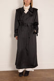 Simkhai Alvida Belted Long Coat in Black