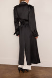 Simkhai Alvida Belted Long Coat in Black