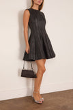 Simkhai Delfie Mini Dress in Coated Black