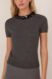 Simkhai Sophie Top in Charcoal Dusty Blue