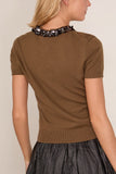 Simkhai Sophie Top in Dark Ochre Black