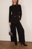 Simkhai Trae Collared Cardigan in Black