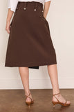 Plan C Skirt in Dark Brown