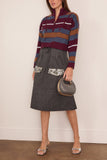 Plan C Skirt in Melange Black and Grey