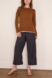 Plan C Sweater in Brown Pink