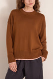 Plan C Sweater in Brown Pink
