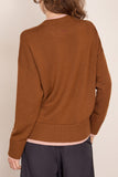 Plan C Sweater in Brown Pink