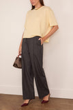 Plan C Trousers in Melange Black/White