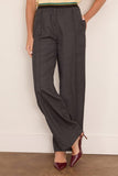 Plan C Trousers in Melange Black/White