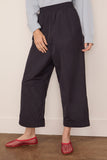 Plan C Taffeta Trousers in Navy